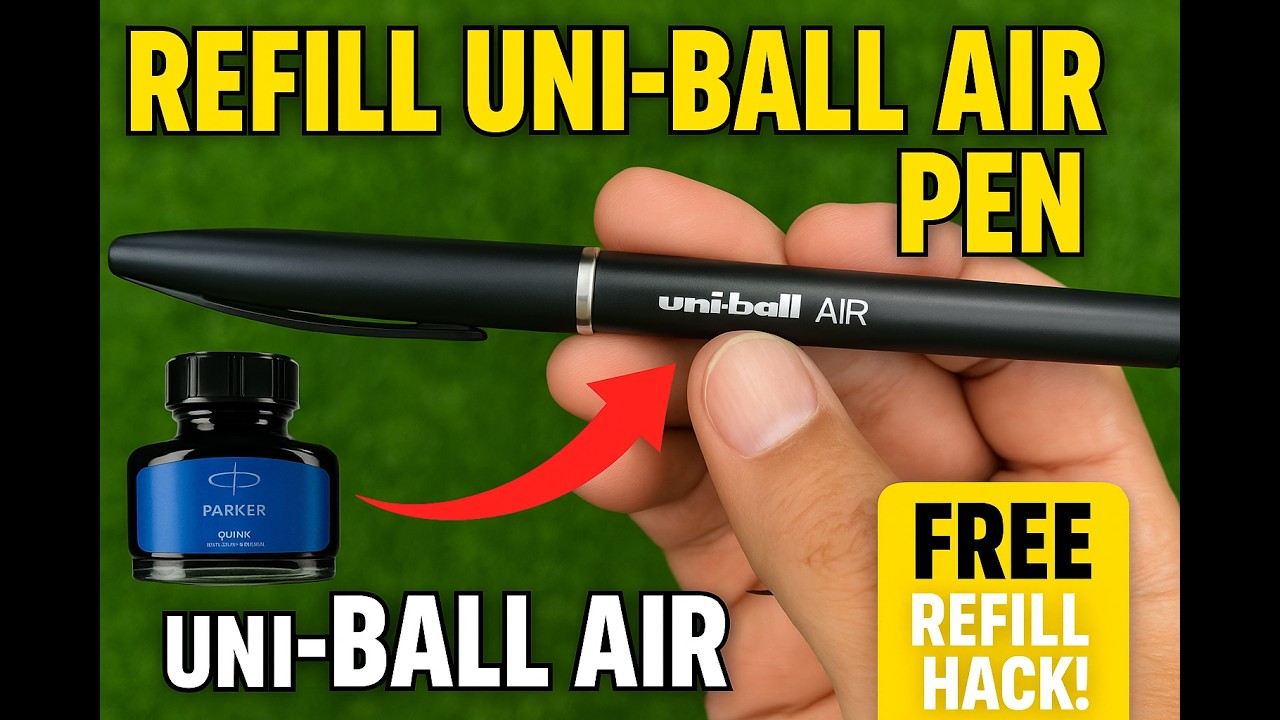 How to Refill Uni-Ball Air Pen | Simple Hack That Actually Works! | Uniball Air Refill