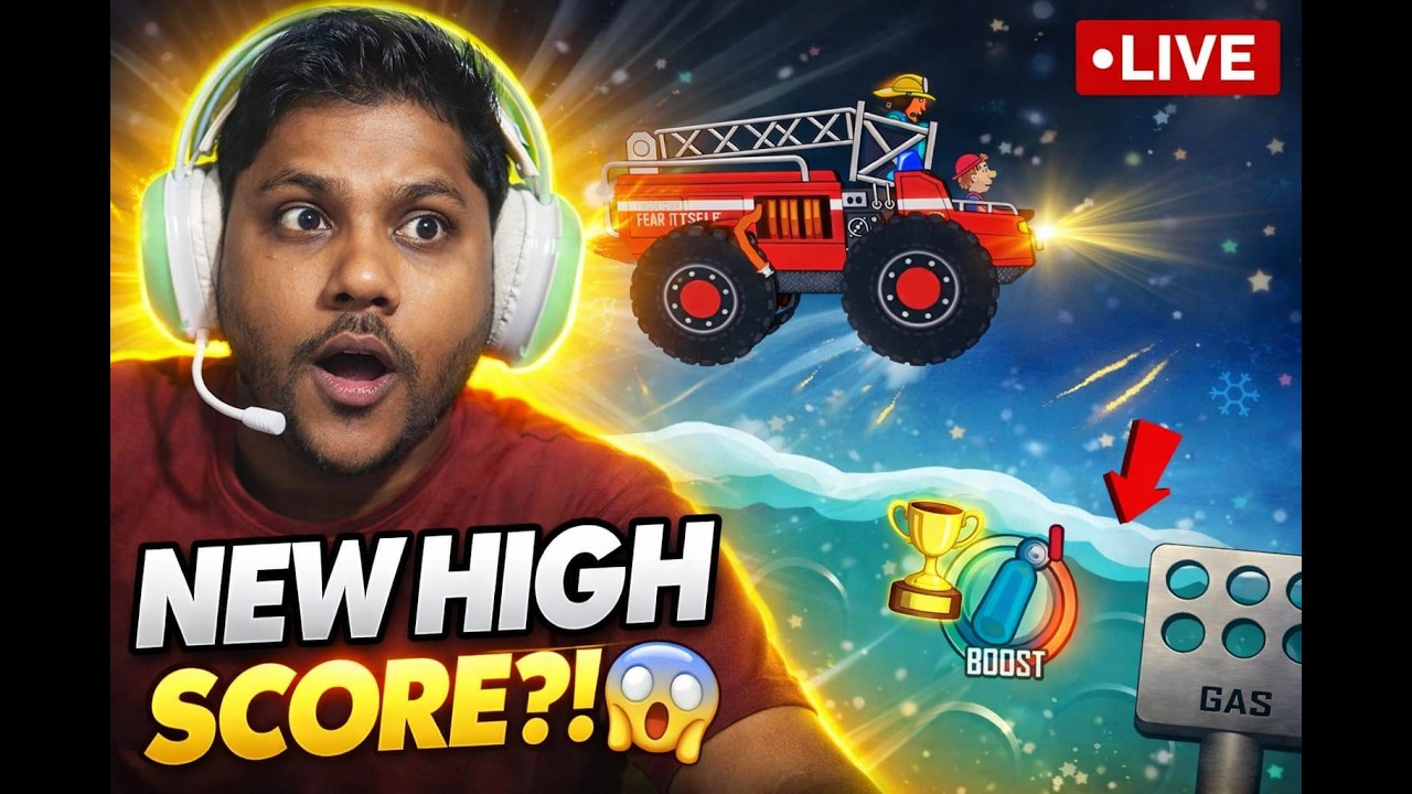 Hill Climb Racing LIVE 🔴 | Can I Beat My Highest Score 🏆