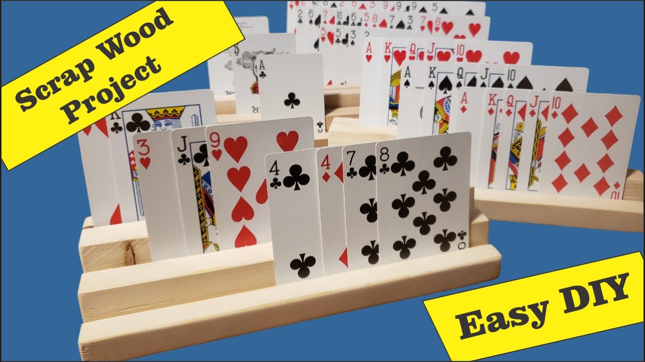 Tiered Playing Card Holder from Scrap Wood an Easy DIY Project