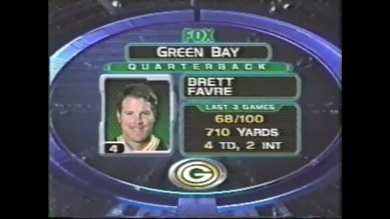 1999 00   W14   Carolina Panthers 33 @ Green Bay Packers 31