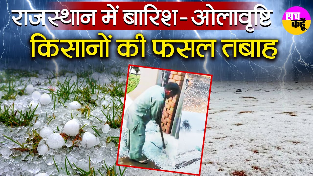 Western Disturbance Rajasthan | राजस्थान में बारिश-ओलावृष्टि, किसानों की फसल तबाह