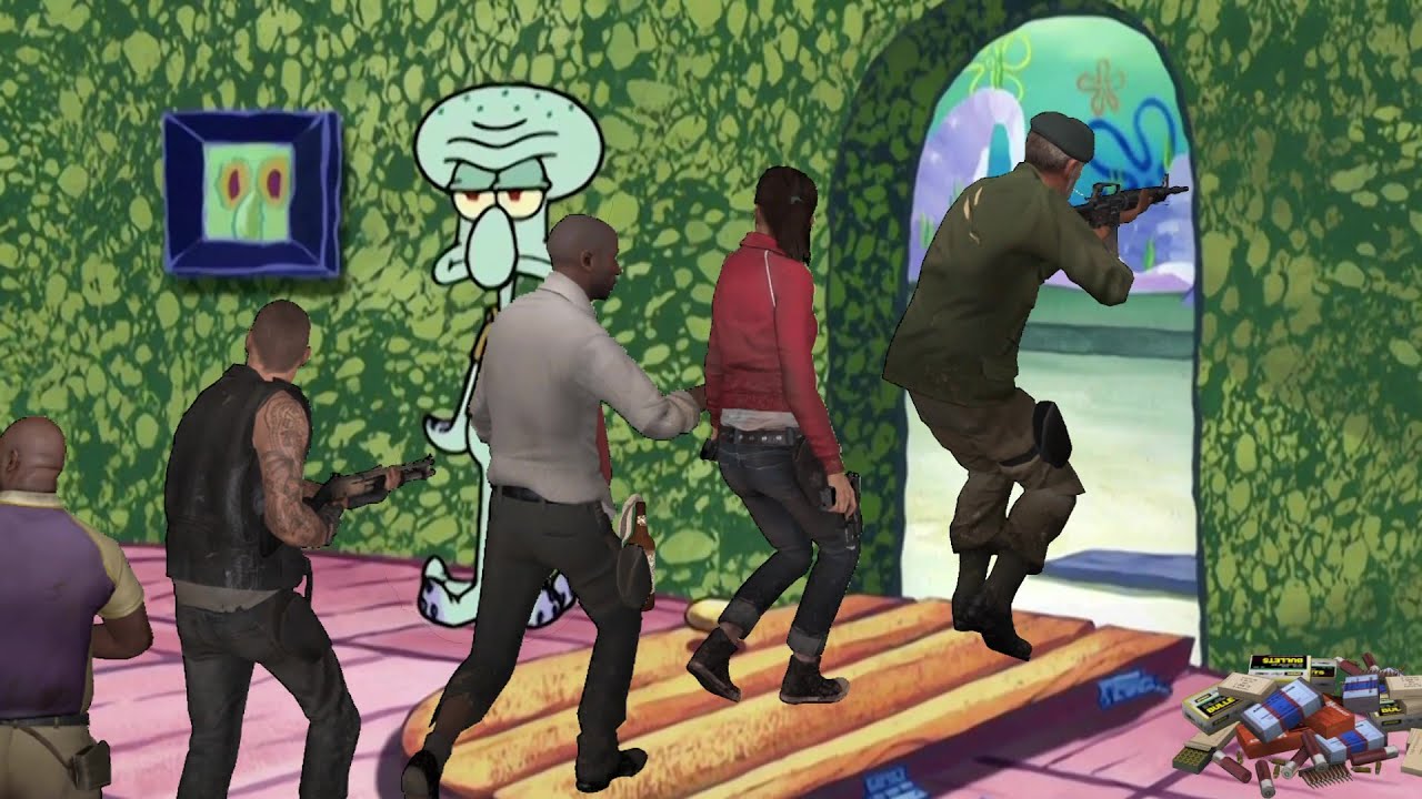 [L4D/L4D2] Squidward Kicks Every Survivor Out of His Safe House