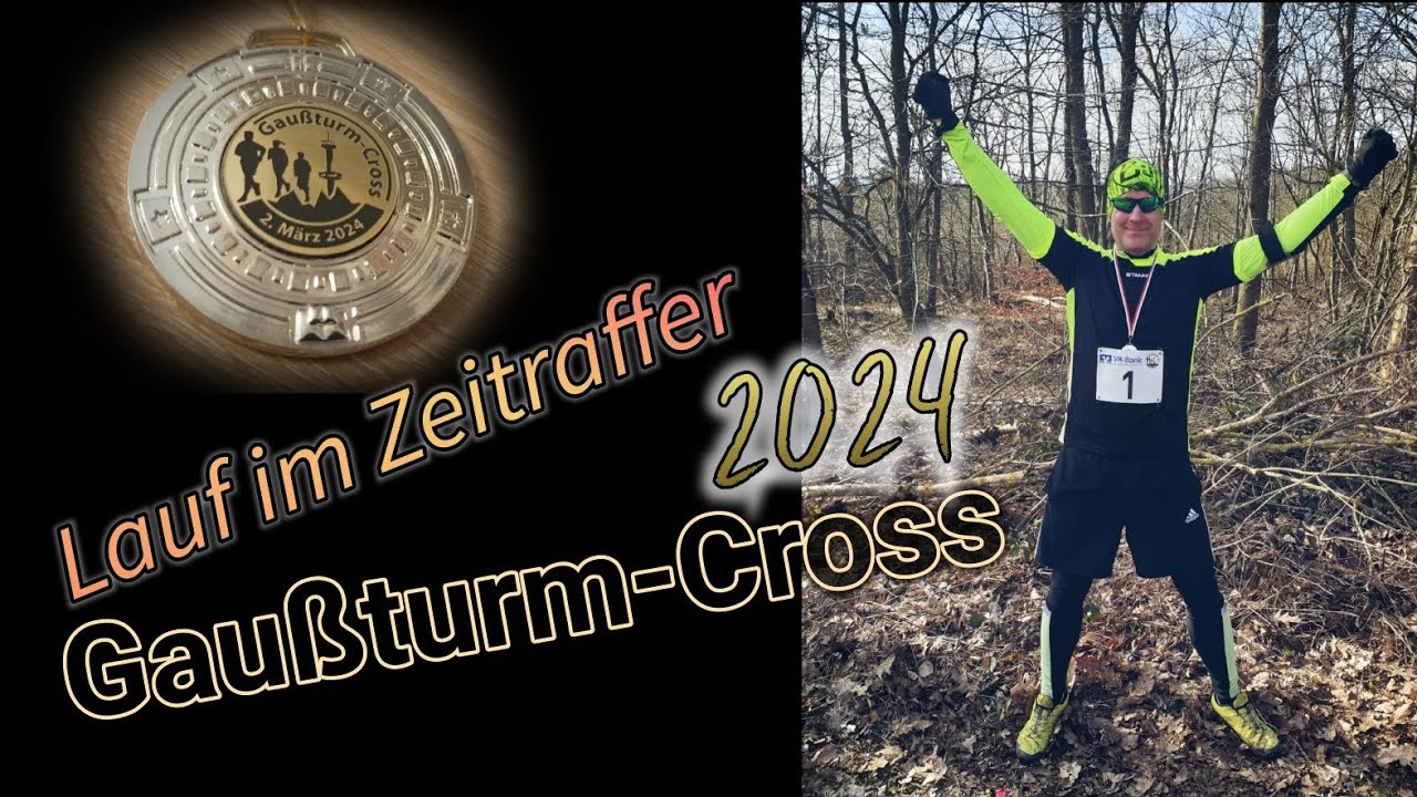 Gau&szlig;turm-Cross 2024 in Dransfeld | 5 km Strecke im Zeitraffer | Trailrun | Hoher Hagen