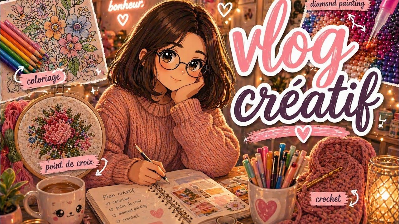 Vlog créatif #1 - Visite de mon atelier et mes dernières créations