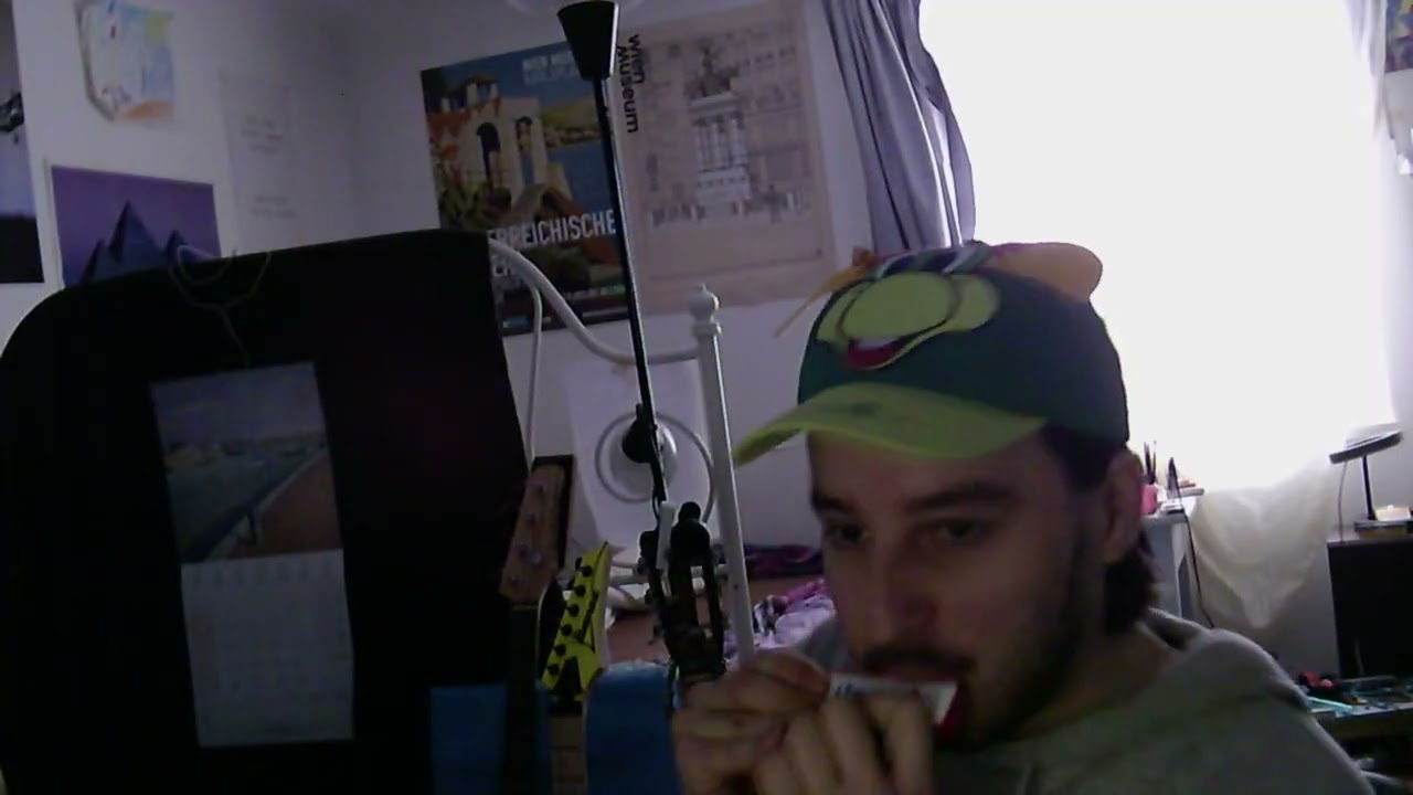 Hohner Speedy Rainbow through the new EHX Big Muff 2 wearing a Gardaland Cap (no AI)