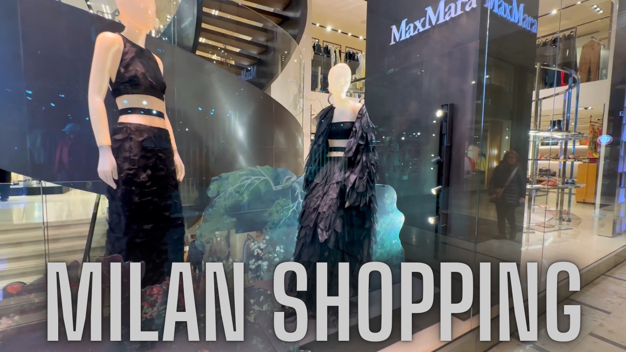 Milan Shopping Vlog 🇮🇹 | Gucci, Prada, Louis Vuitton & Luxury Window Displays in Milan