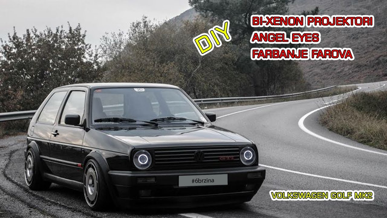 UGRADNJA BI-XENON PROJEKTORA I ANGEL EYES PRSTENOVA - GOLF 2 GTI [DIY]