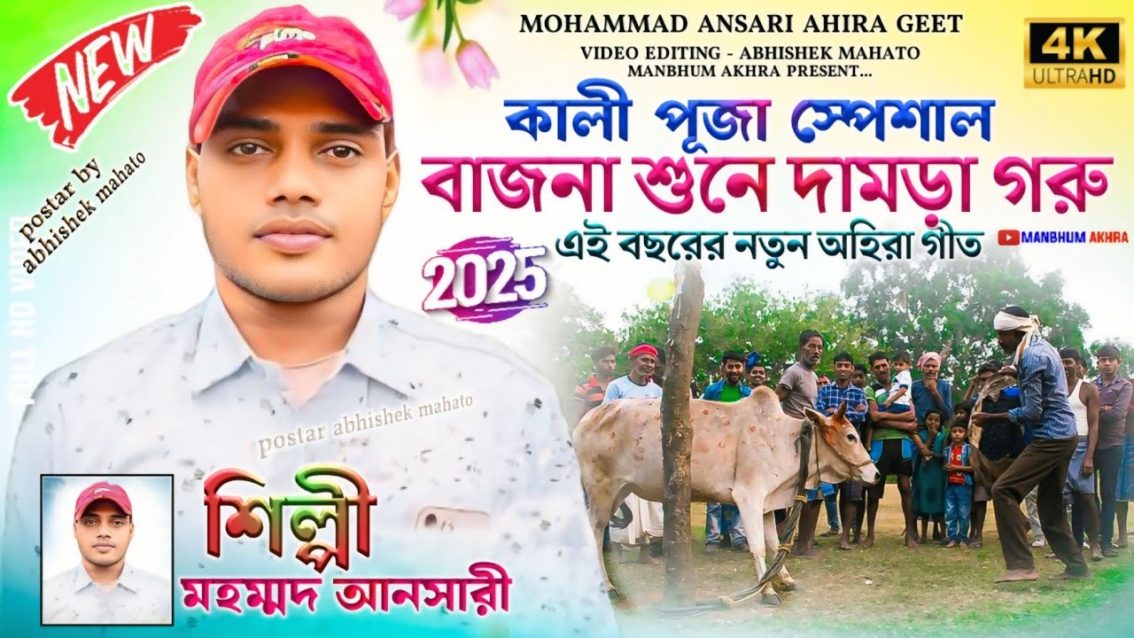 এই বছরের নতুন অহিরা গীত | বাজনা শুনে দামড়া গরু | Mohammad Ansari Ahira Geet | Ahira Geet Purulia