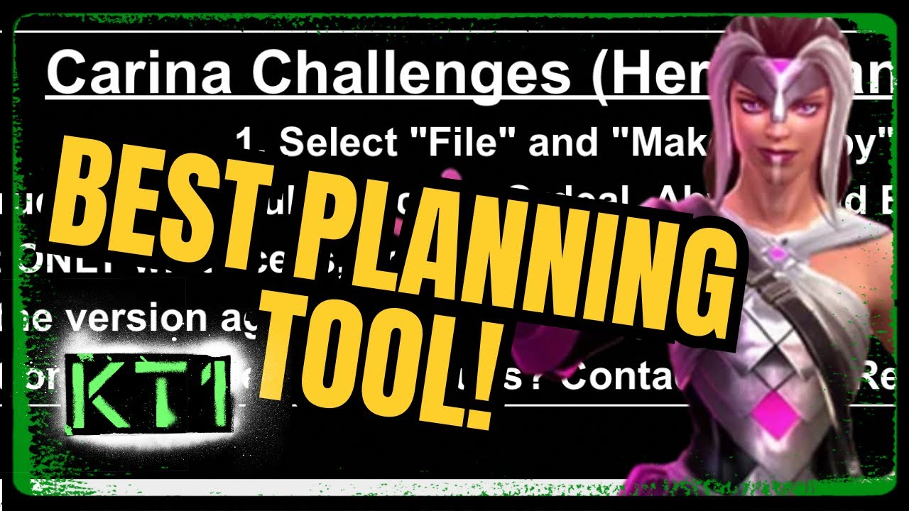 PLAN For Your Carina Challeges! THE BEST Tool Made By Jerkface, Lord Jerkface!