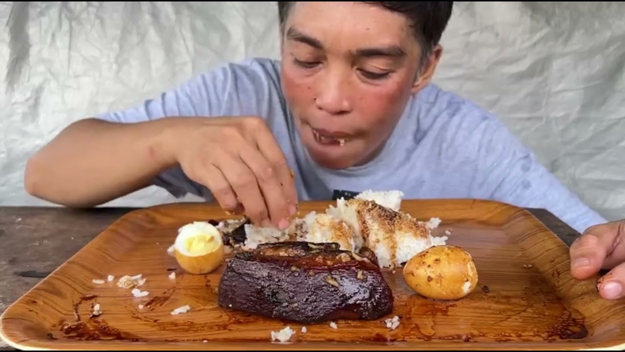 Adobong Pork Belly Mukbang | Filipino food | Mukbang Philippines 
