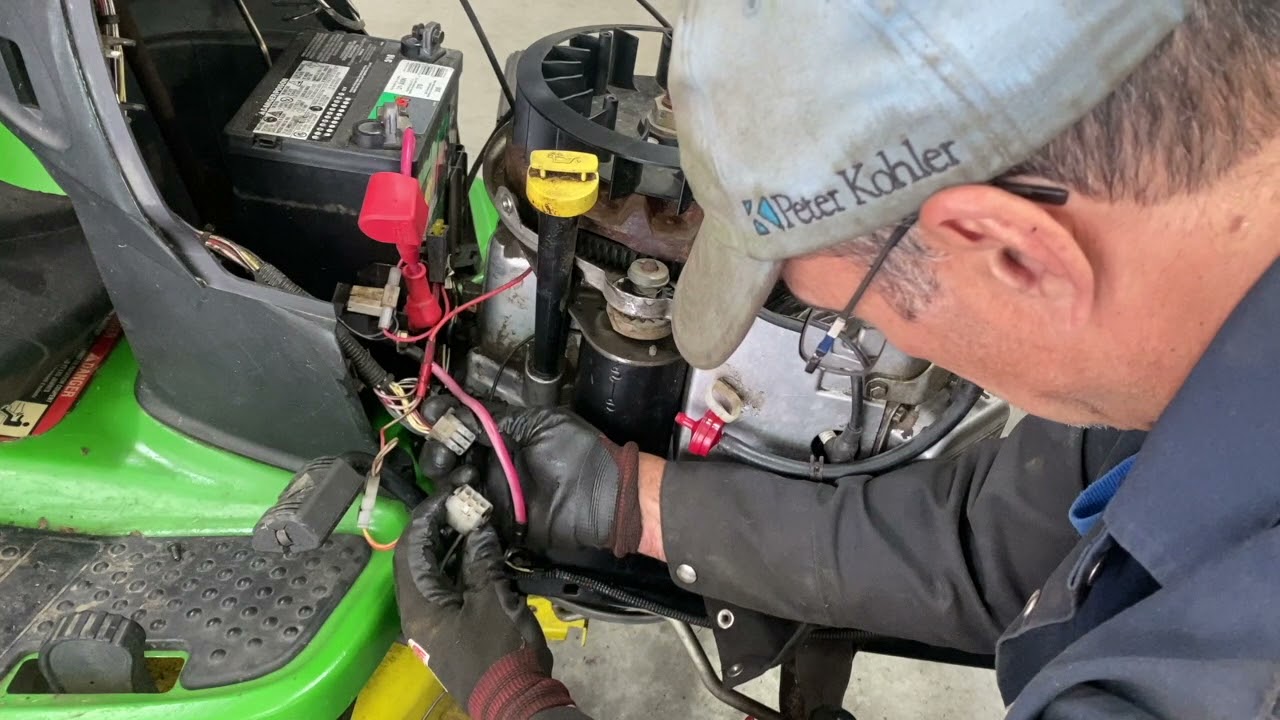 How to swap out a Single Cylinder Engine with a V-Twin on a John Deere Riding Lawn Mower, 100 Series