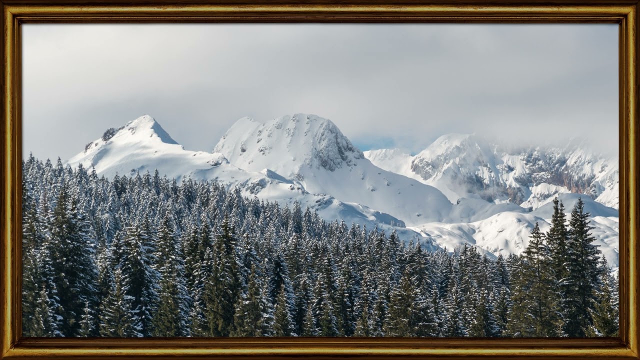 Snow Covered Mountain | 4K TV Art