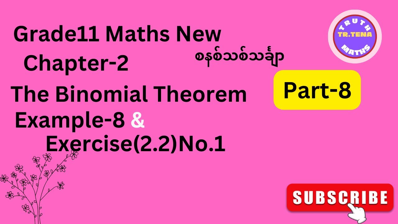 Grade11 maths chapter2, binomial theorem grade11,tena