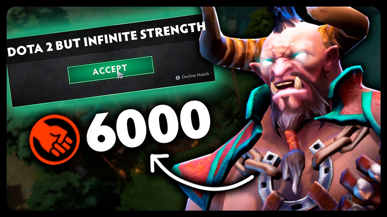Dota 2, но у кентавра 6000 силы
