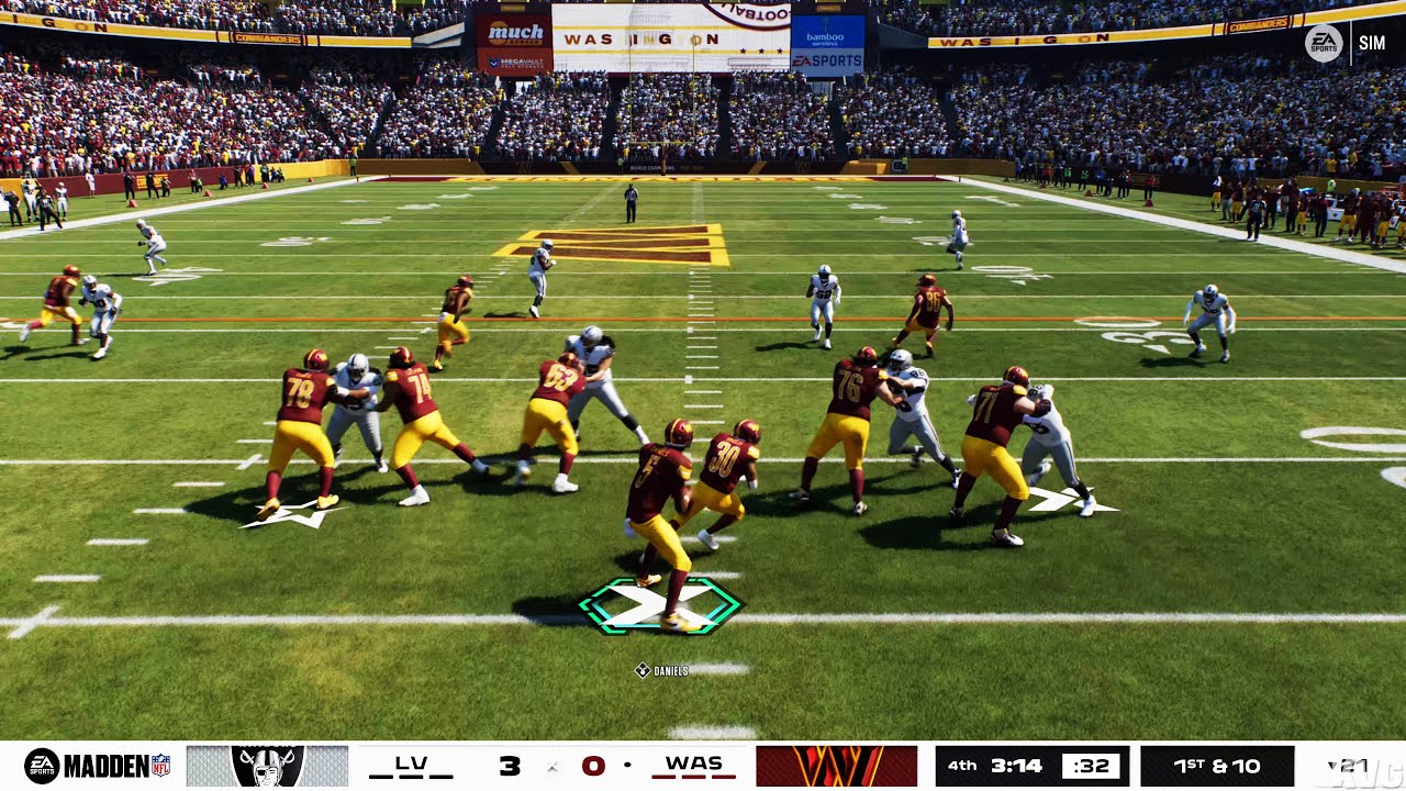 Madden NFL 26 - Las Vegas Raiders vs Washington Commanders - Gameplay (PS5 UHD) [4K60FPS]