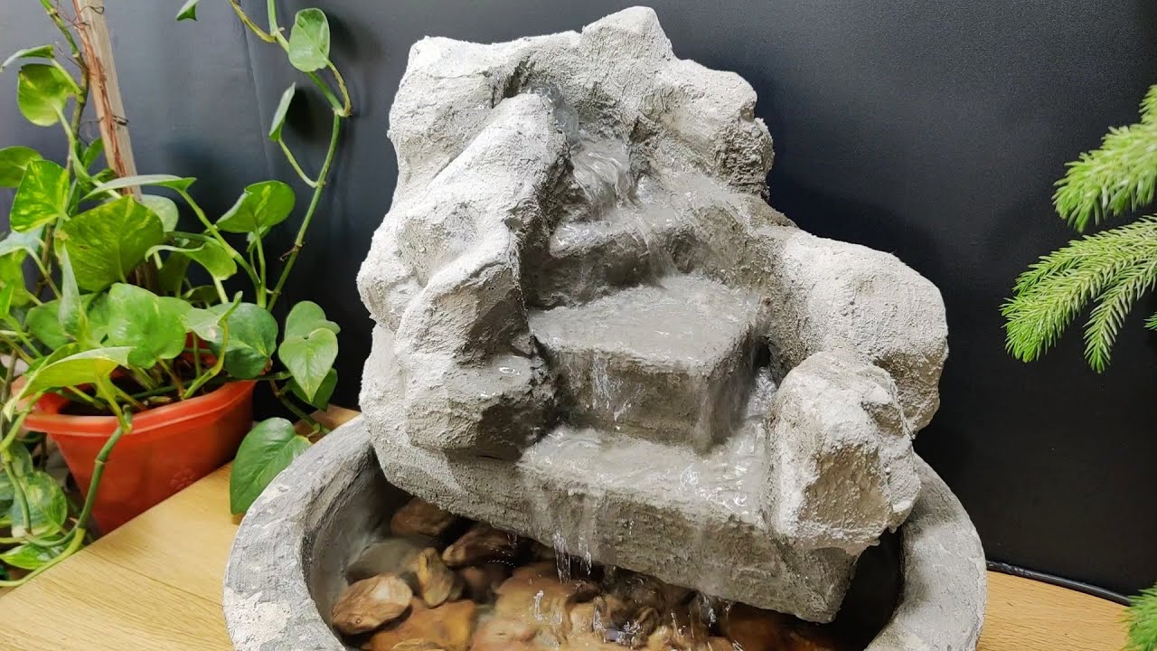 How to make beautiful amazing indoor waterfall fountain water fountain