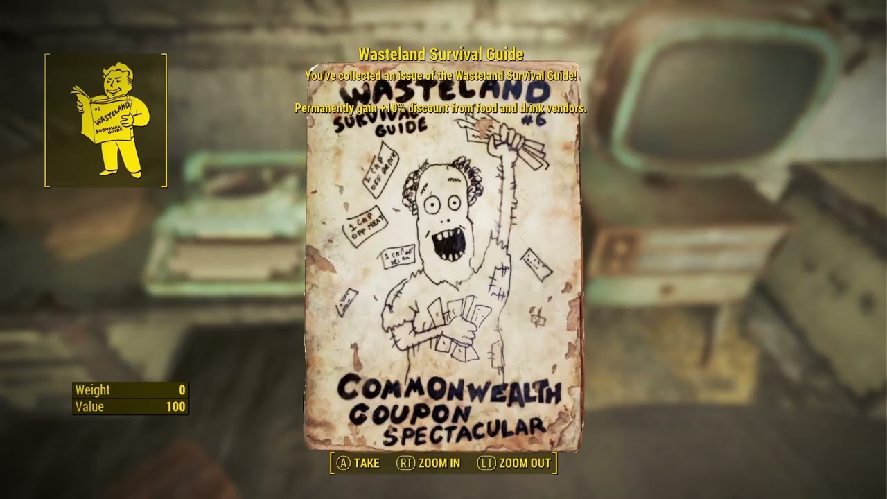Fallout 4: Wasteland Survival Guide Locations.