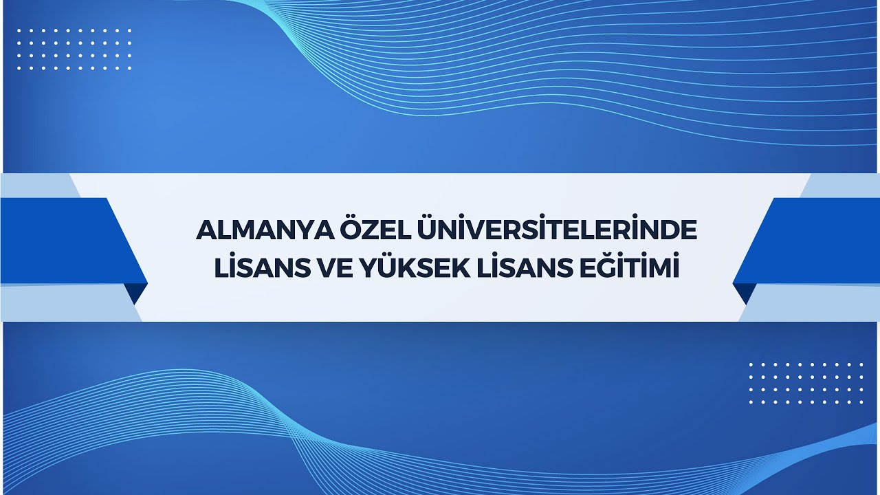 Almanya özel üniversitelerinde lisans ve yüksek lisans eğitimi