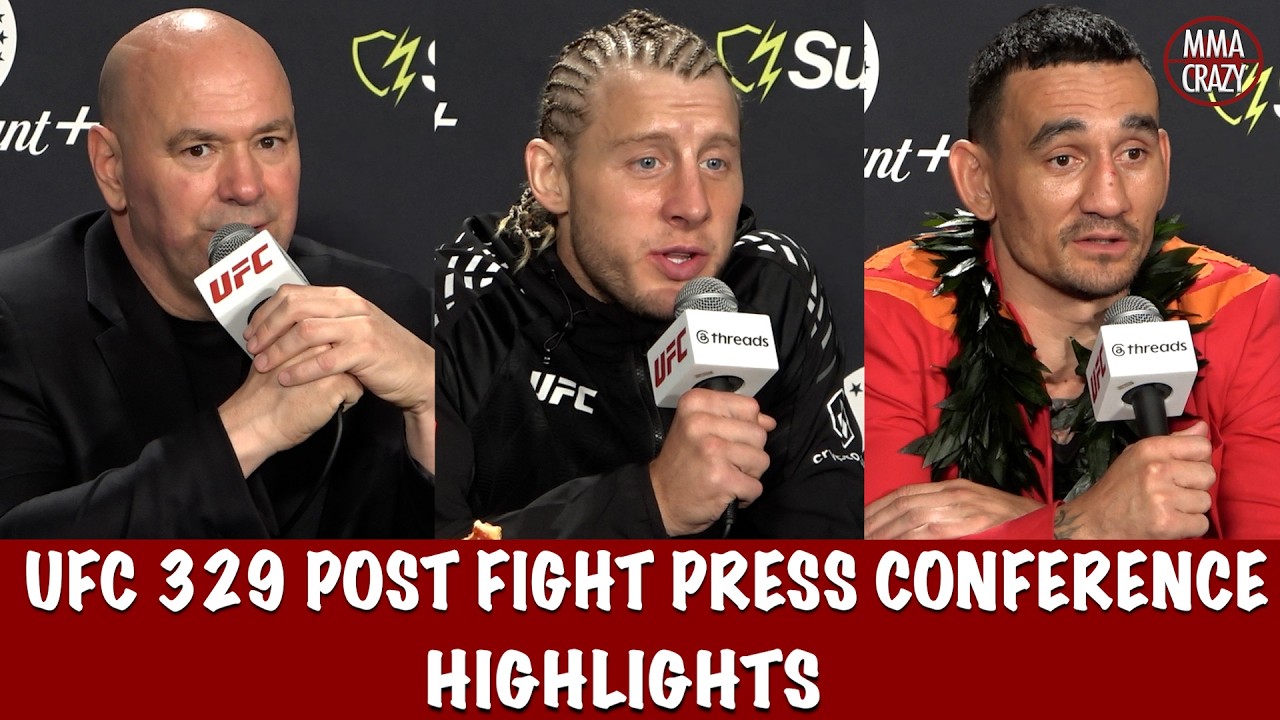 UFC 329 Post Fight Press Conference Highlights