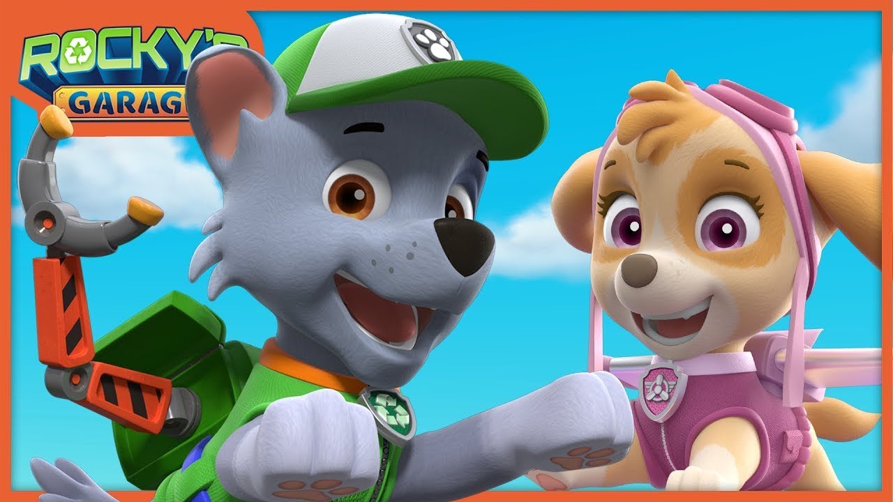 Skye's Grabber & MORE! - Rocky's Garage Compilation - PAW Patrol