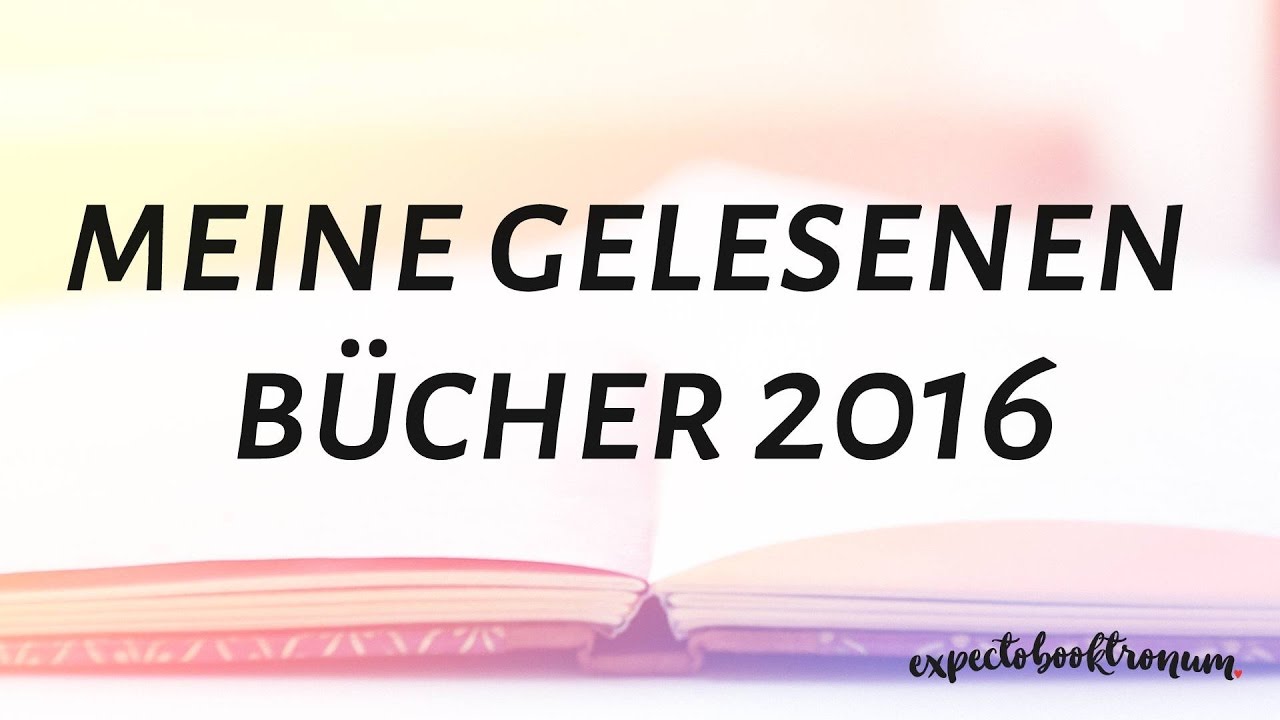 DIESE Bücher habe ich 2016 gelesen!