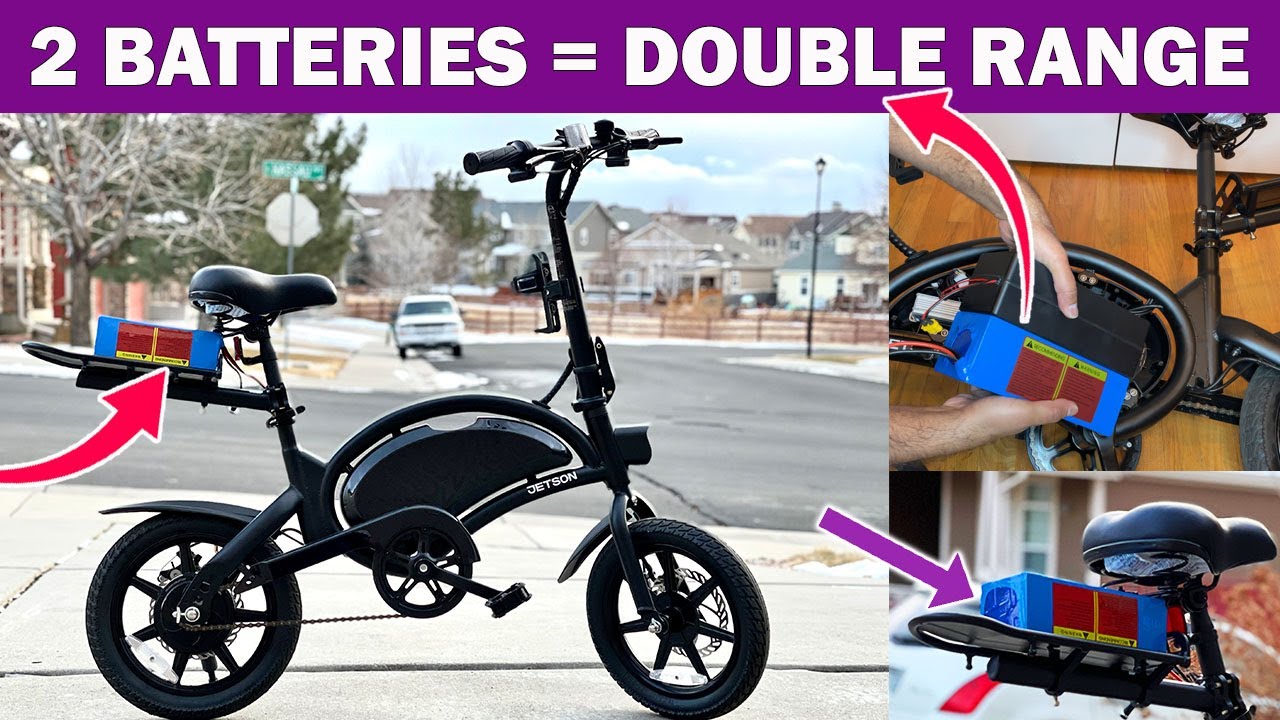 Jetson Bolt Pro Установка двух аккумуляторов DOUBLE Range EASY DIY (складной электровелосипед Cos...