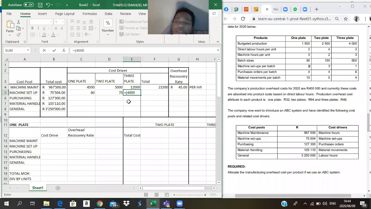 ABC (Activity Based Costing) By Thapelo Mhlanga