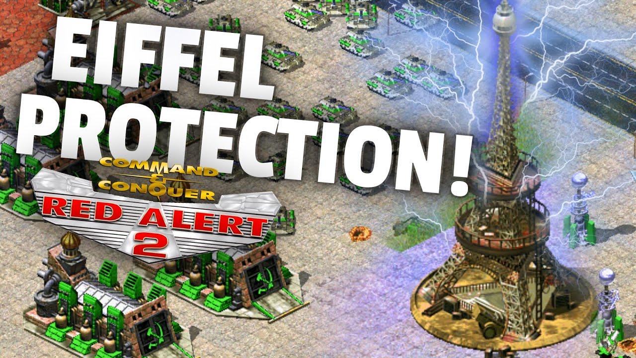 Red Alert 2 | Eiffel Protection | (7 vs 1 + Superweapons)