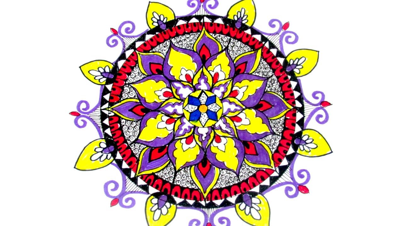 How to Draw - Mandala//MANDALA WEEK//DAY-3//TUTORIAL