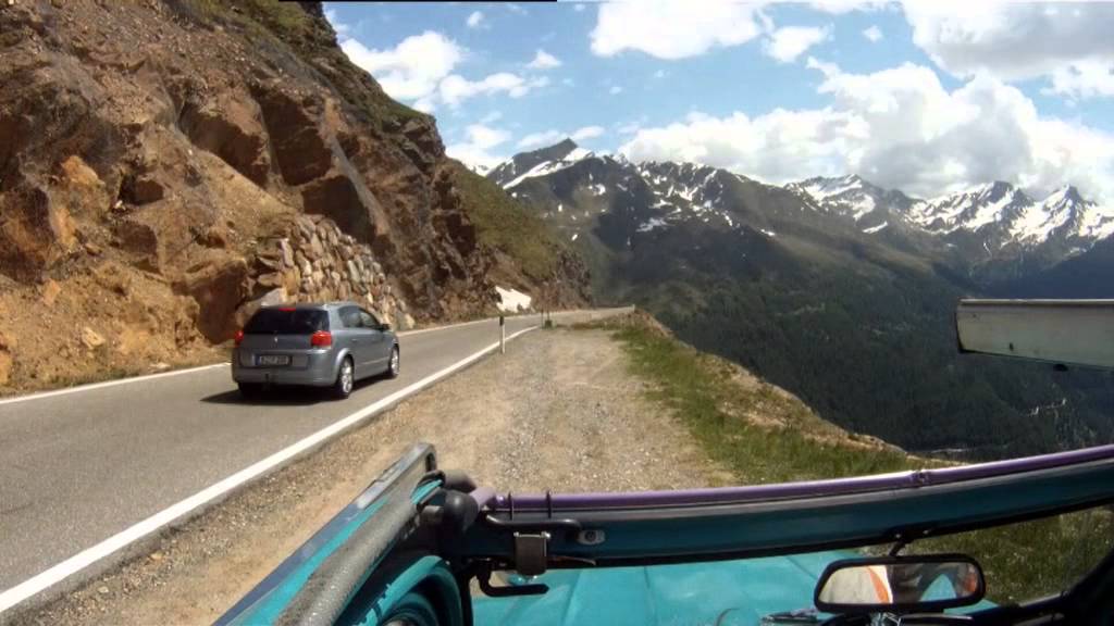 Mit dem Citroen 2CV über das Timmelsjoch von Italien nach Österreich