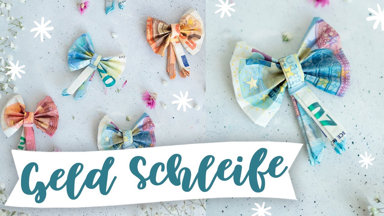 Schleife falten aus Geld als Geldgeschenk  | Geldschein falten für Hochzeiten | TRYTRYTRY