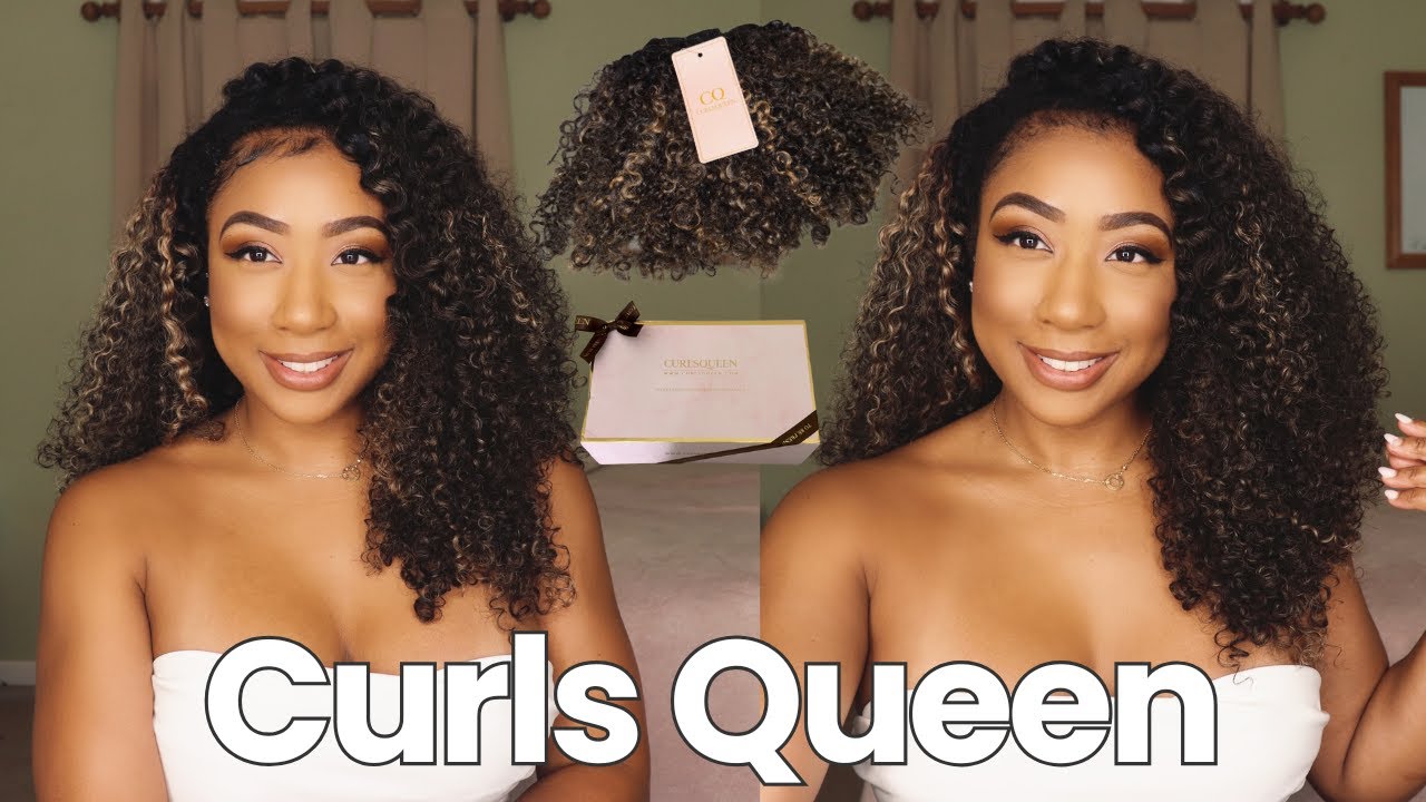 🔥 I CAN'T BELIEVE THESE ARE CLIP-INS! | CurlsQueen BALAYAGE Curls | Easy & Beginner Friendly!