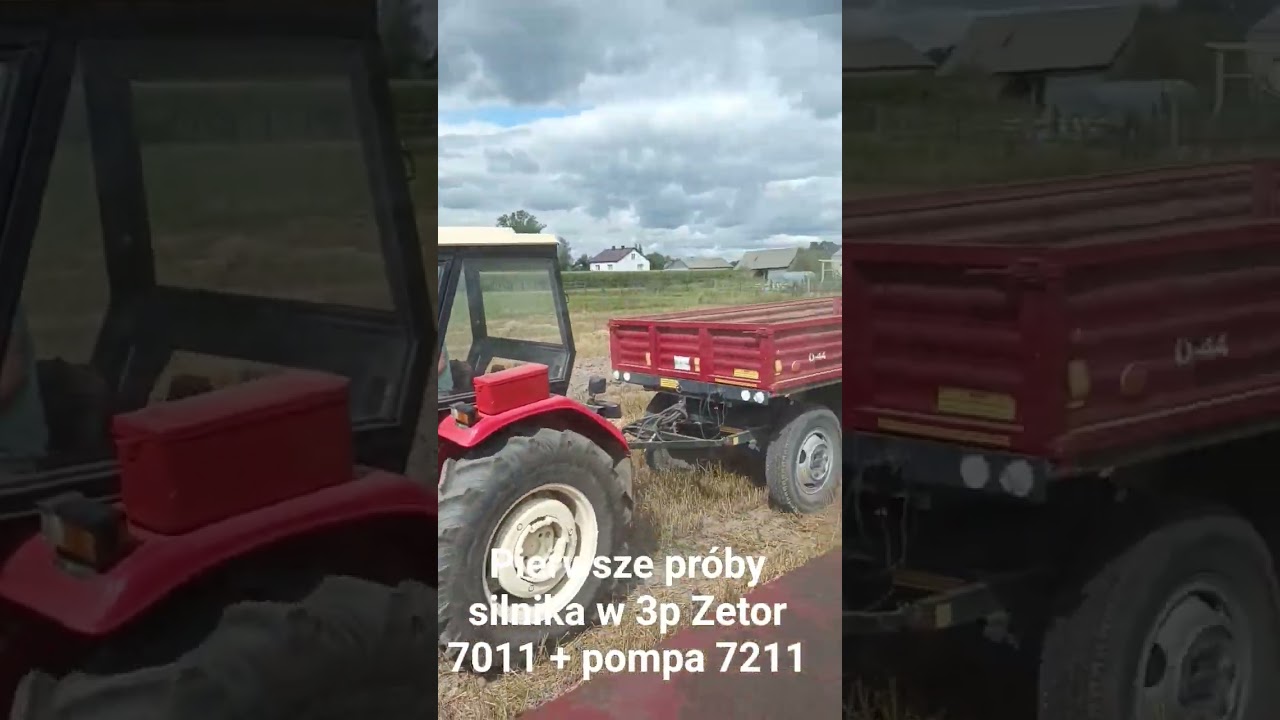 pr&oacute;by silnika 3p SWAP Silnika ZETOR 7011+ pompa od 7211 cz.1.