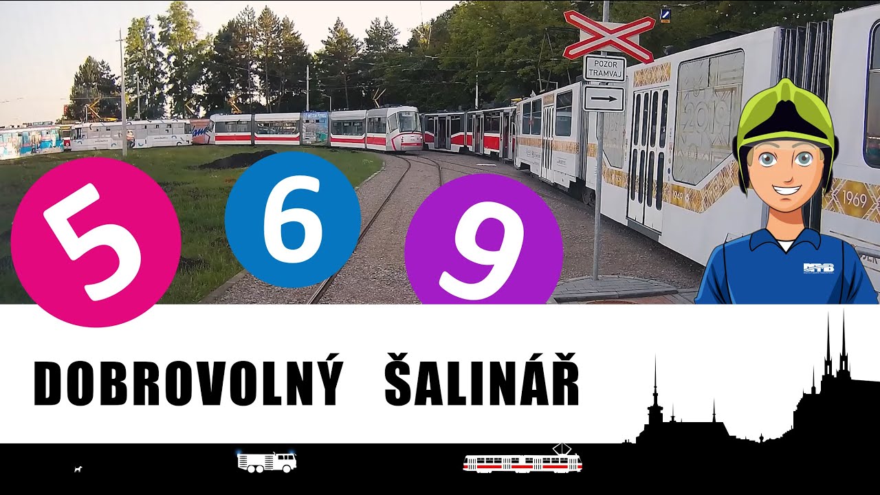 Jedno kolečko na trojlince 5/6/9  🚋 (timelapse tram Brno)