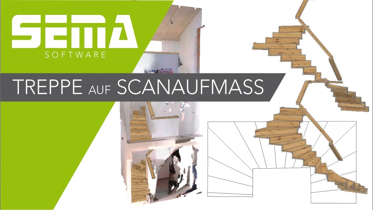 Treppenkonstruktion auf Scanaufmaß
