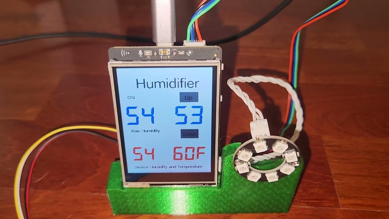 DFRobot Unihiker Humidifier Control Unit and Xiao ESP32S3 ESPHome Humidifer