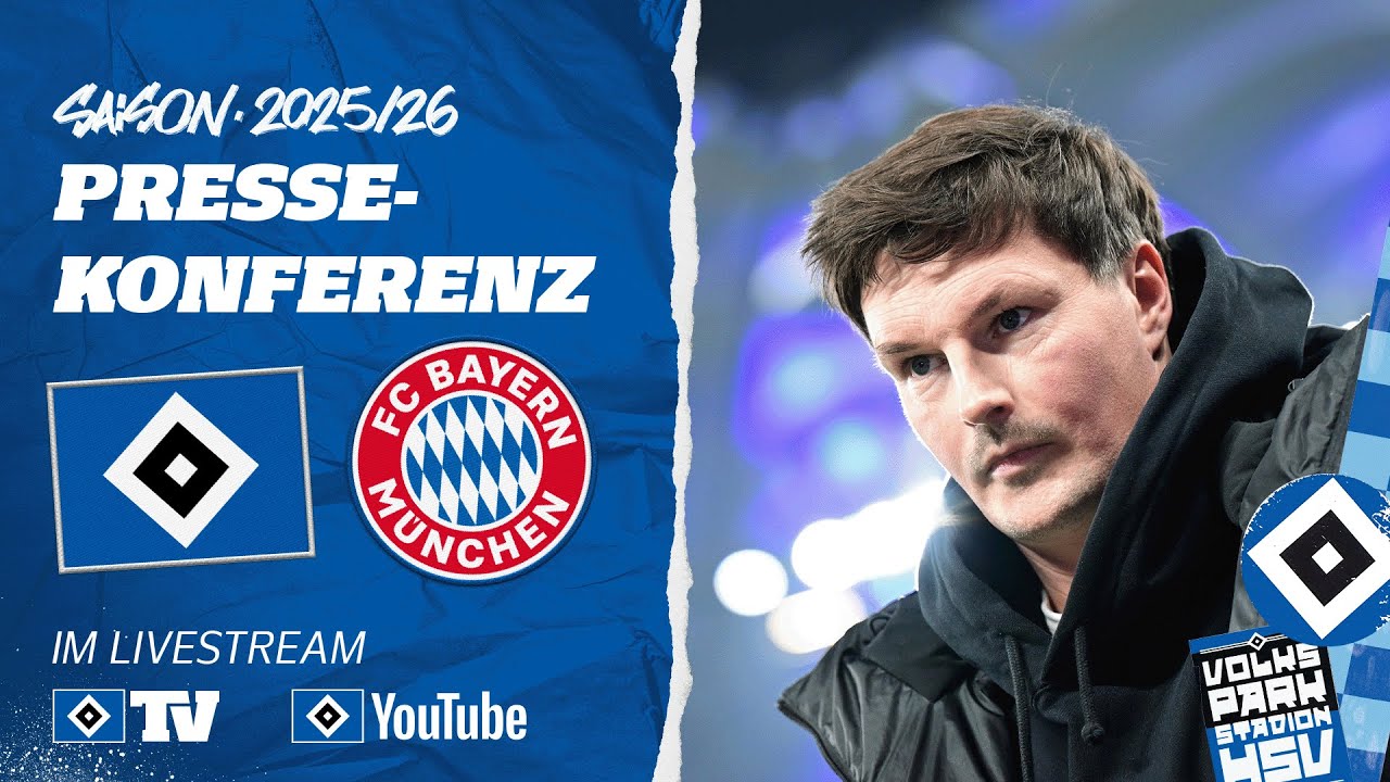 RE-LIVE: MATCHDAY-PRESSEKONFERENZ | HSV vs. FC Bayern München