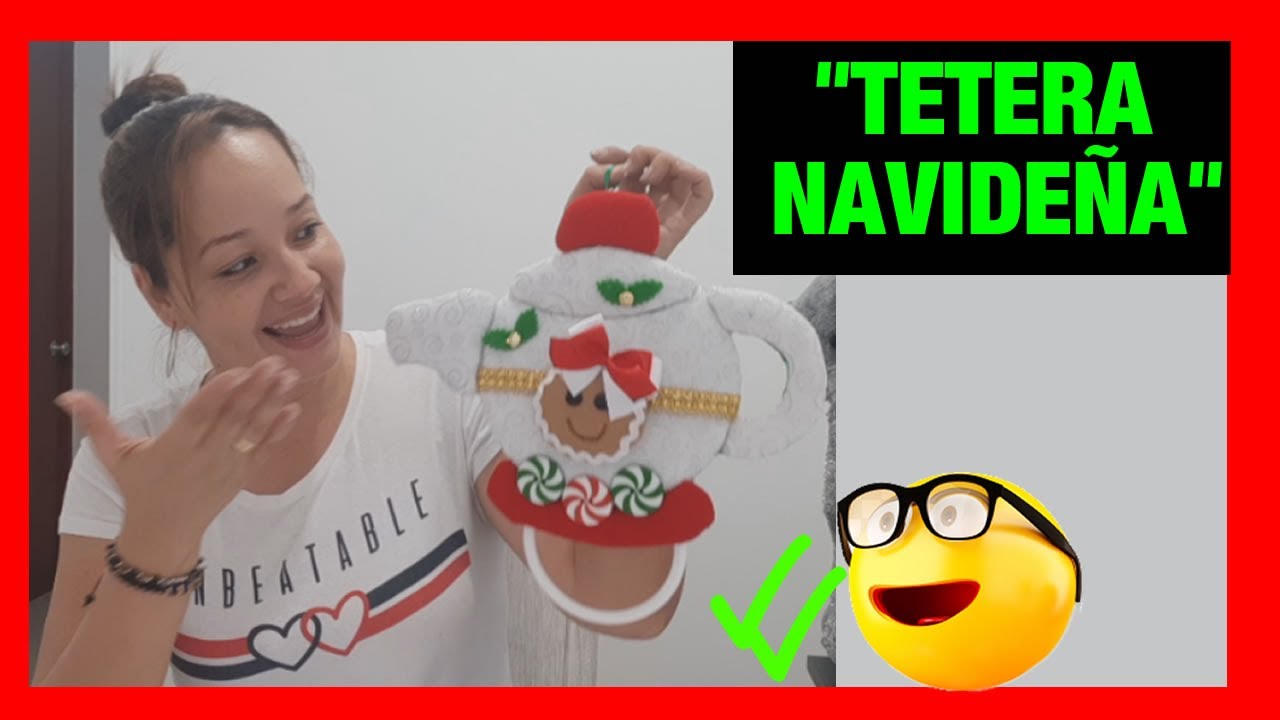 ✅ COMO HACER UNA TETERA NAVIDEÑA DE TELA 🥰 😍💖 😉 - Ideal como portapaño o portatoalla.