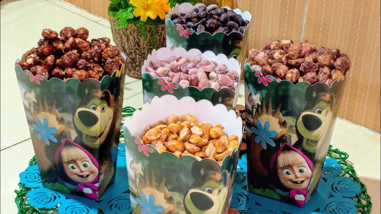 الفول السوداني ب 5 نكهات مختلفه حلو وحادق❕ احلى فول سوداني /Peanuts with 5 different flavors