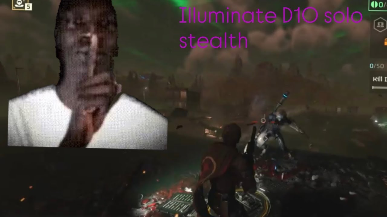 (Post MO) HELLDIVERS 2 stealth SOLO D10 on illuminate (no comms)