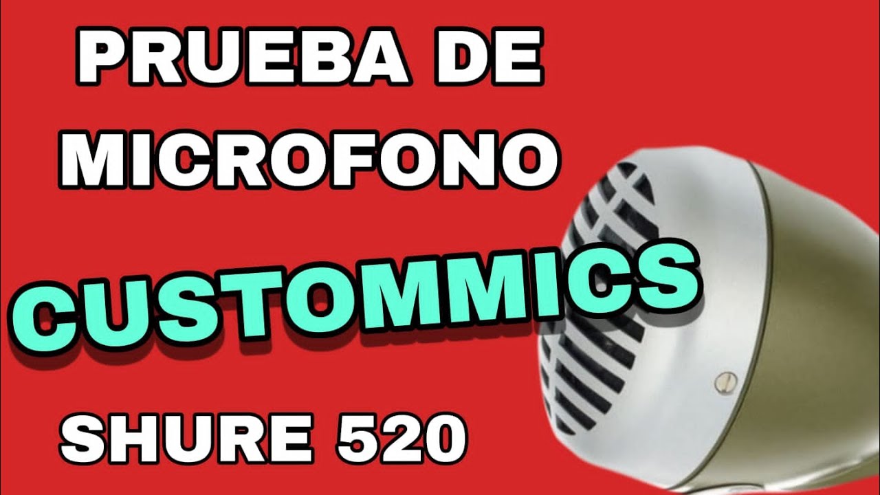Microfono para ARMONICA - CustomMics -Test Shure 520 capsula CM reparada