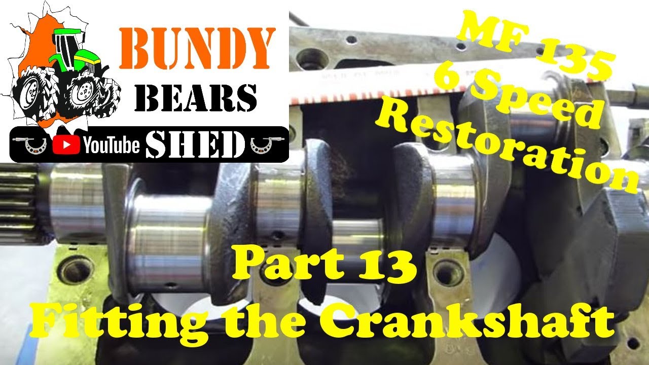 MF135 Restoration #13 Fitting the Crankshaft