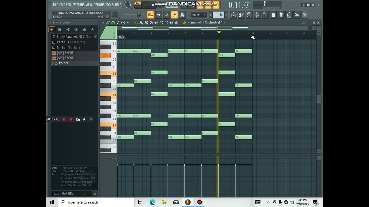 Vocalist Kharishma _ Wa Inama feat. Buddysax & Dj Angelo (tutorial by Lebking SA) 65 correct flp