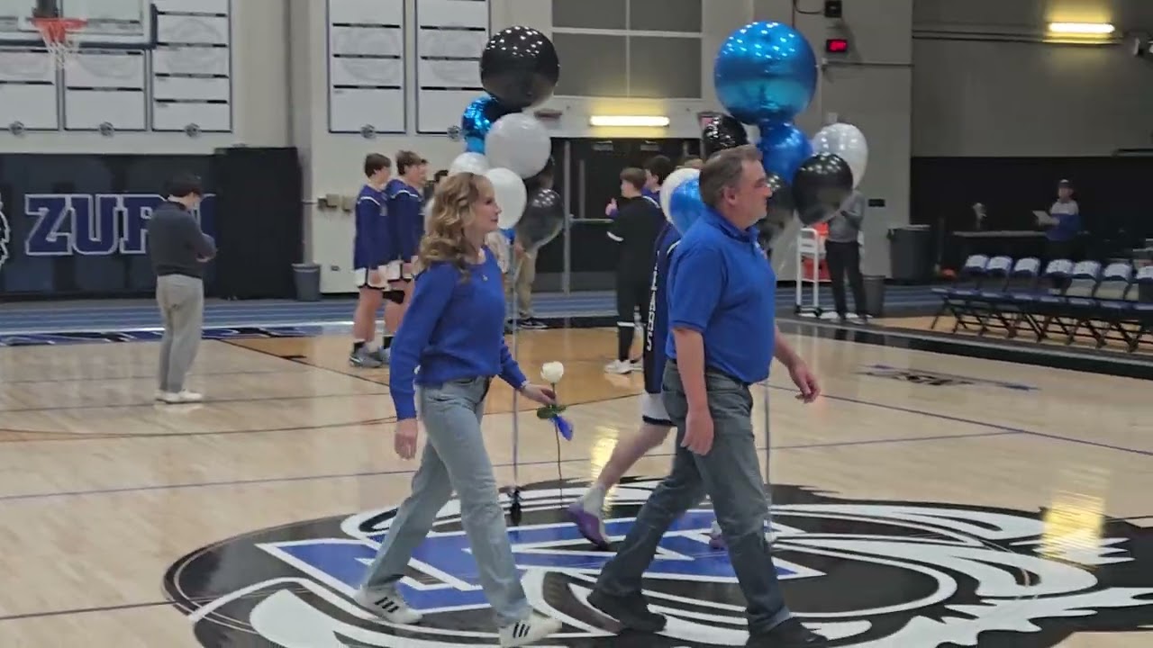 2-6-26 LZHS Varsity basketball senior night  ceremony. 