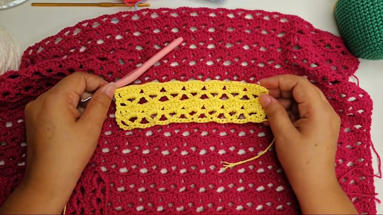 🥳 Wow punto nuevo a crochet o ganchillo para mantas, blusas, cardigan, diademas y más