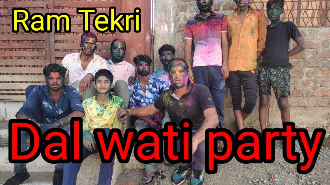 Dalwati party of holi festival at ramtekritapovan || @LivevillagelifewithOmfamily