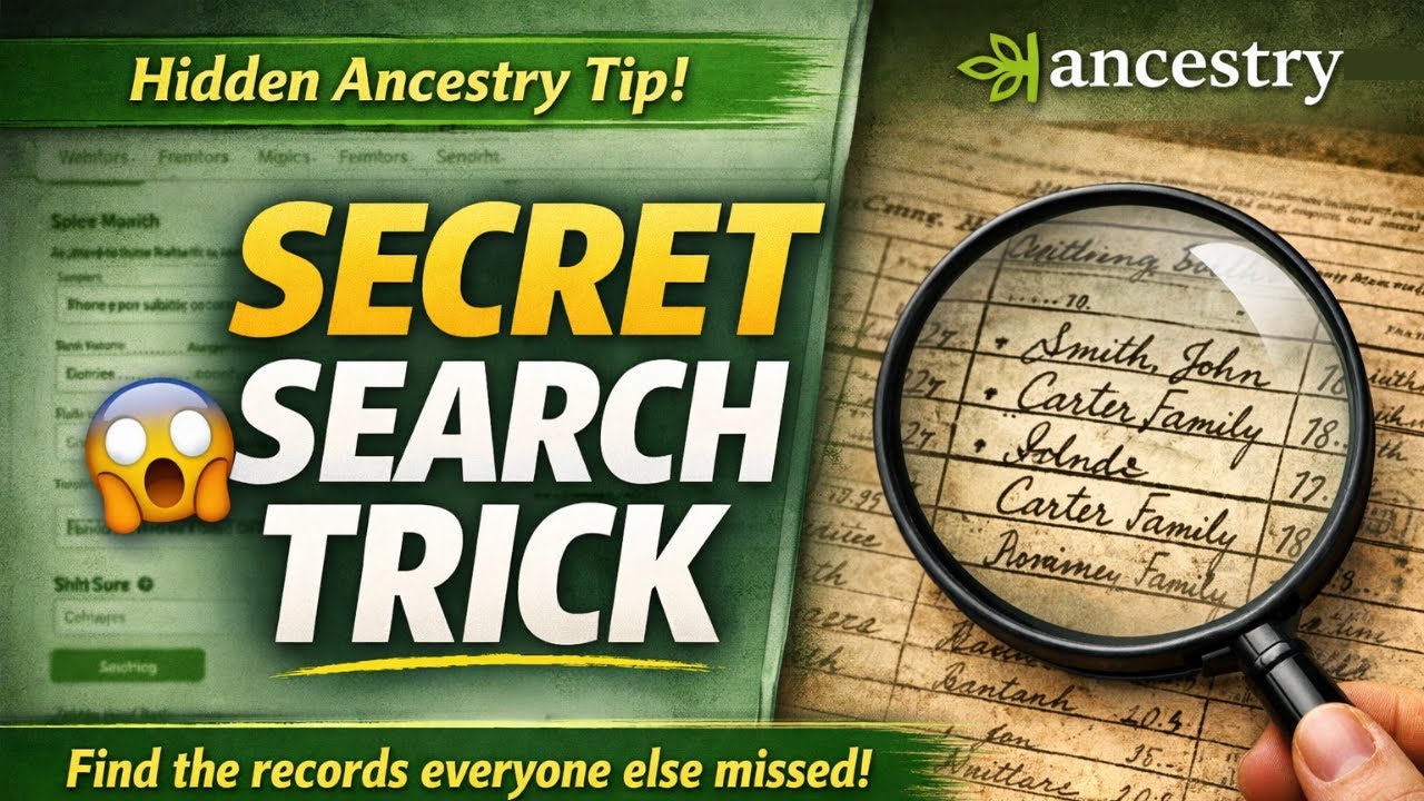 Секретный трюк для поиска генеалогических записей на Ancestry.