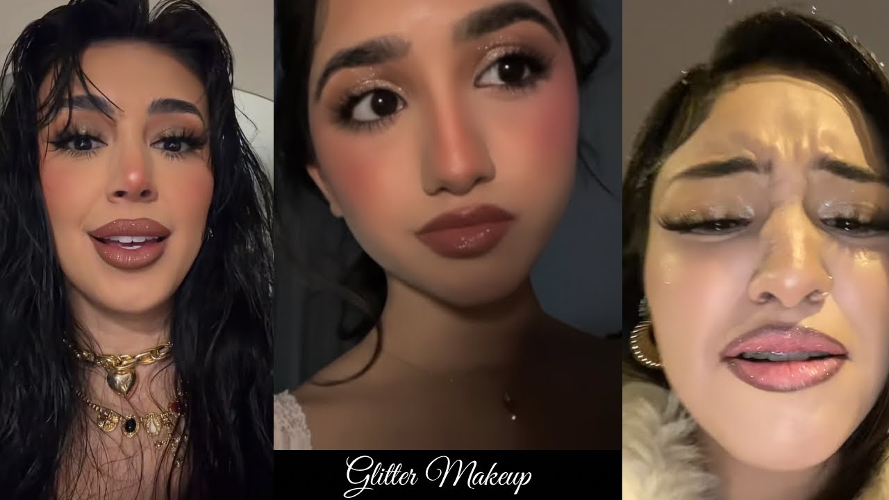 Почему все так увлечены этим блестящим макияжем из TikTok... (Урок)