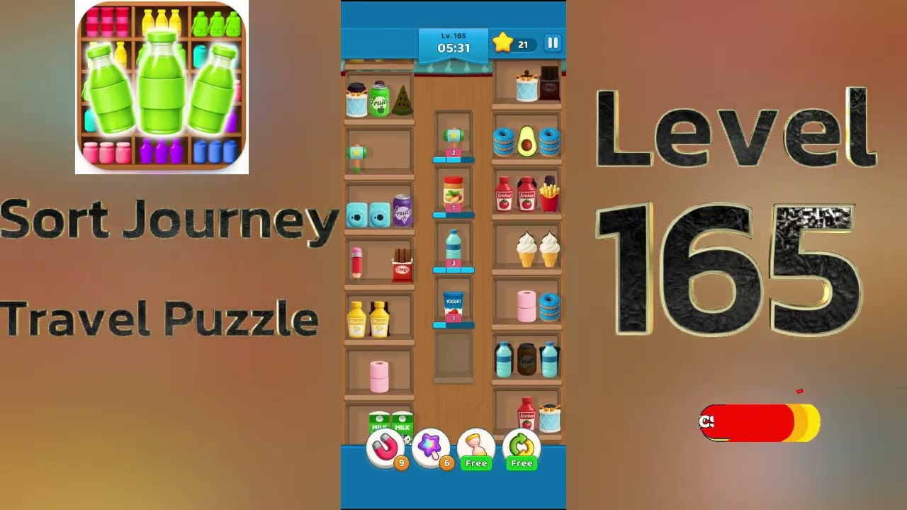 Sort Journey Travel Puzzle Level 165 Walkthrough 🧩✈️ | Relaxing Travel Sorting Game | Go Answer
