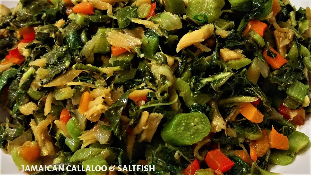Jamaican style Callaloo and Saltfish | Recipe for cooking callaloo the Jamaican way | Jerene's Eats